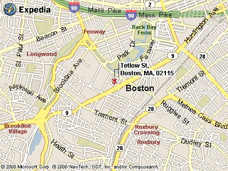 Street Map of Tetlow Street, Boston
