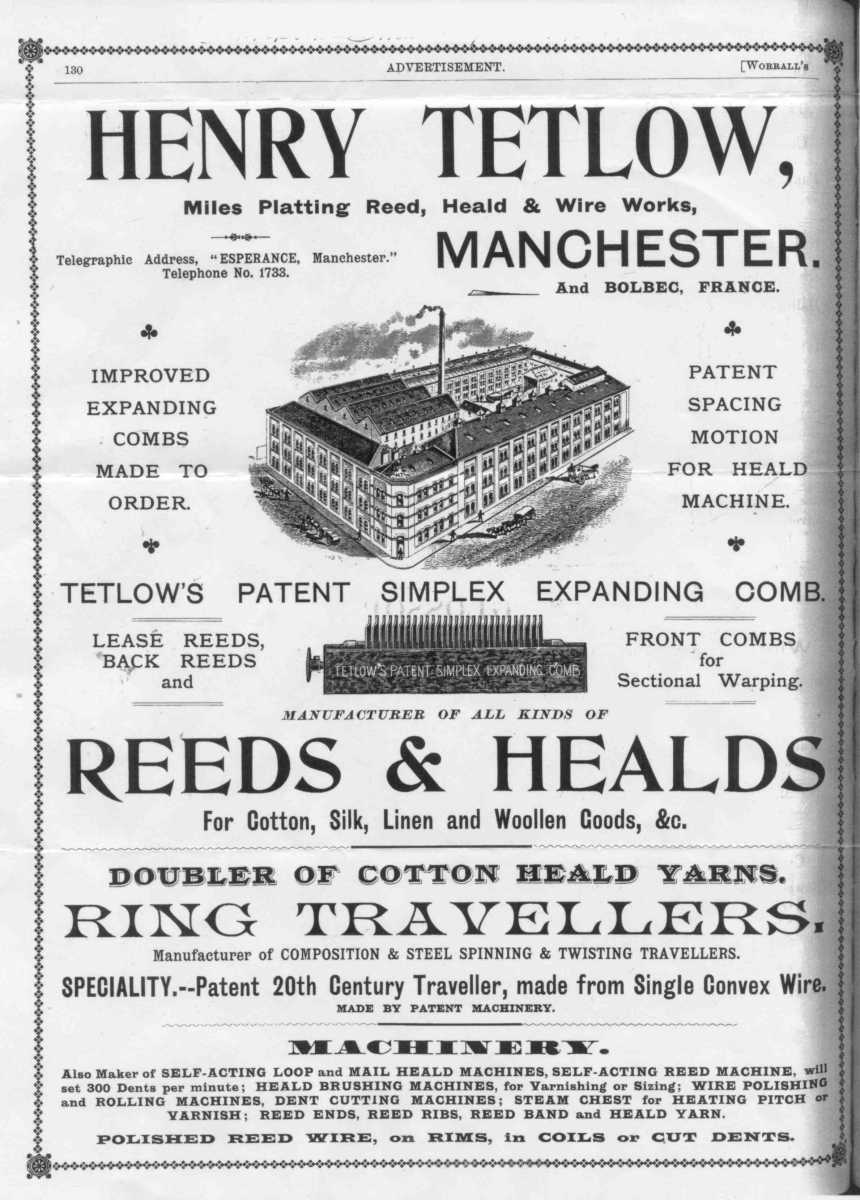 Tetlow advertisement