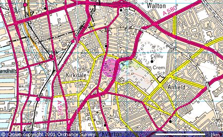 OS Map of Tetlow Street, Kirkdale